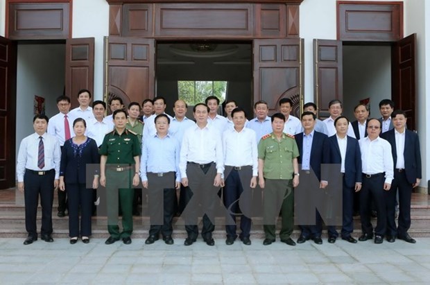 Le president Tran Dai Quang engage Dien Bien a accelerer sa croissance economique hinh anh 1
