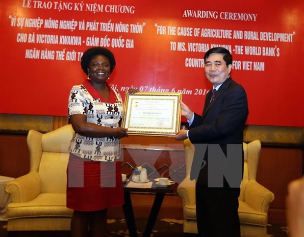 Victoria Kwakwa distinguee pour son devouement a l'agriculture du Vietnam hinh anh 1