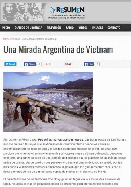 Le journal argentin Resumen Latinoamericano salue la beaute du Vietnam hinh anh 1