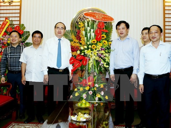Le president du FPV presente ses vœux aux journalistes du Portail du gouvernement hinh anh 1