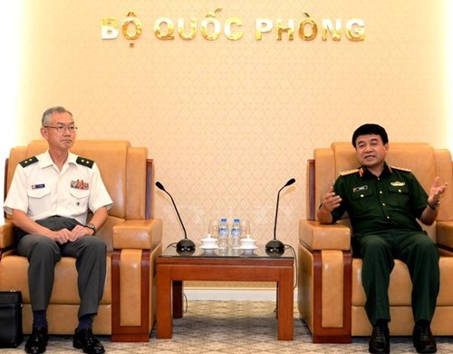 Une delegation de la force d'autodefense japonaise en visite au Vietnam hinh anh 1