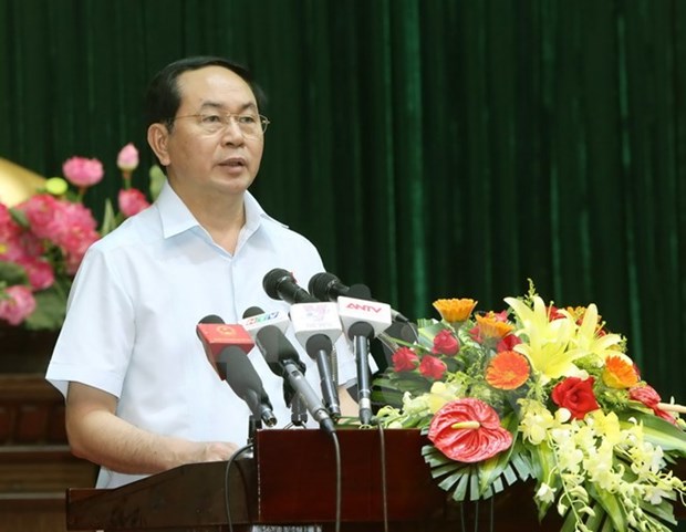 Le president Tran Dai Quang a l’ecoute des electeurs de Ho Chi Minh-Ville hinh anh 1
