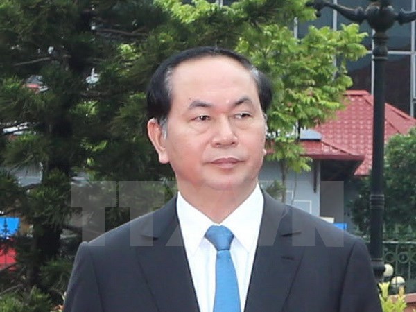 Le president Tran Dai Quang bientot au Brunei et a Singapour hinh anh 1