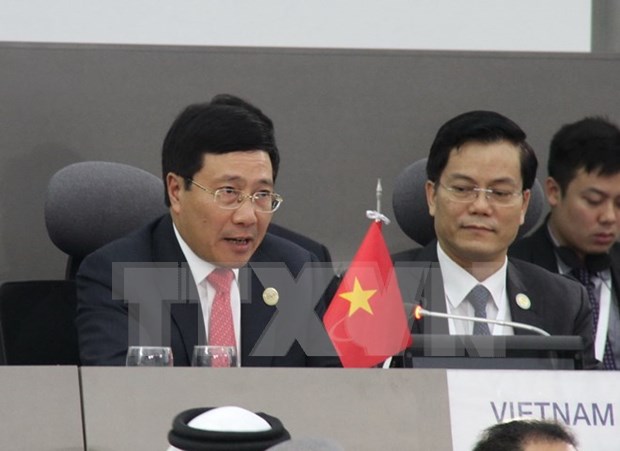 Rencontres bilaterales de Pham Binh Minh en marge du 17e Sommet du MNA hinh anh 1