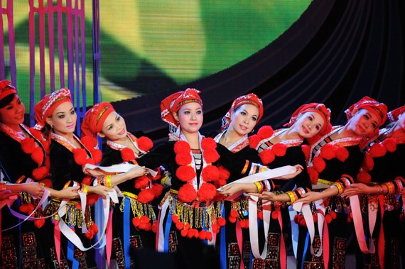 Premiere competition de danse ethnique de la region du Nord hinh anh 1