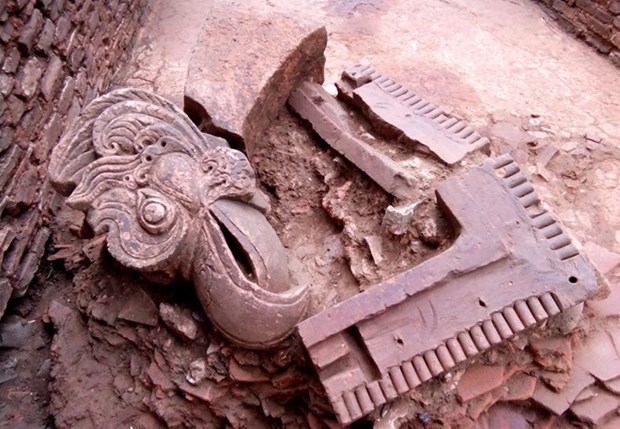 Un four de materiaux de construction de la dynastie des Tran decouvert a Yen Bai hinh anh 1