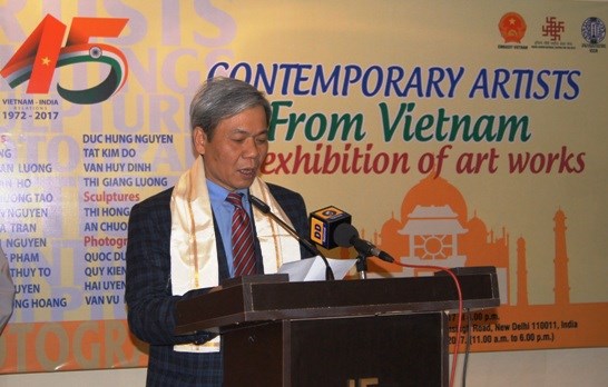 Expo d'œuvres d’art vietnamiennes en Inde hinh anh 1