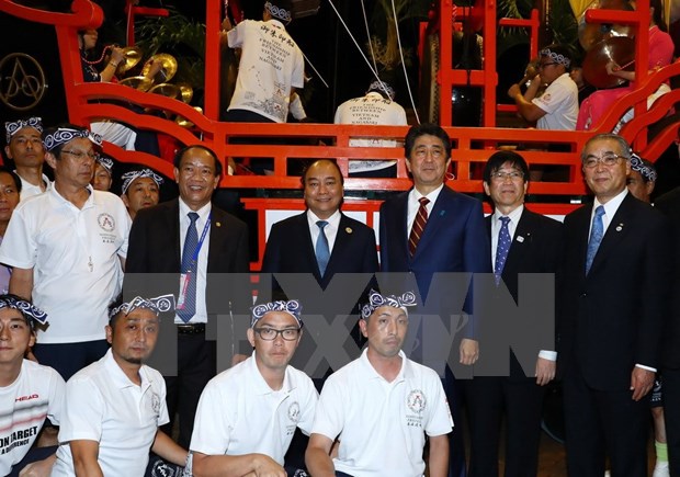 Le Premier ministre japonais Shinzo Abe a Hoi An hinh anh 2