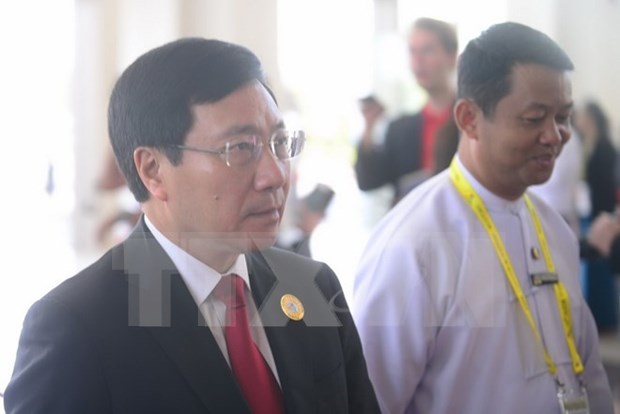 Activites du vice-Premier ministre Pham Binh Minh au Myanmar hinh anh 1