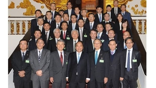 Le PM rencontre des representants de la Federation des organisations economiques japonaises hinh anh 1