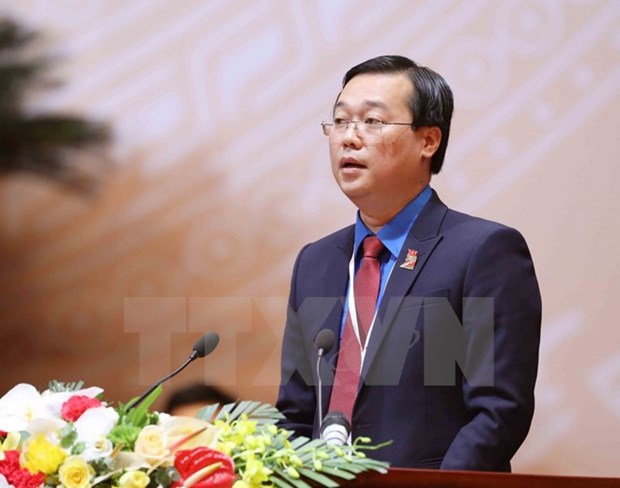 Le Quoc Phong reelu premier secretaire du Comite central de l’UJCH hinh anh 1