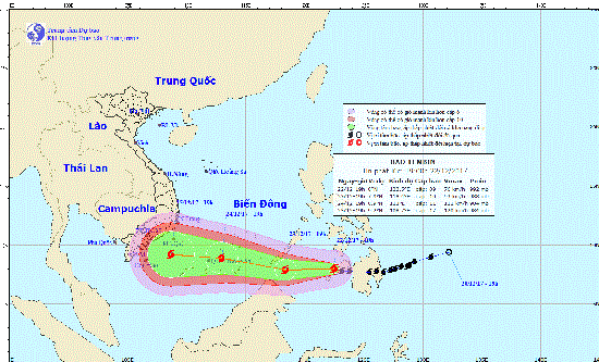 Le Vietnam se prepare a l'arrivee du typhon Tembin hinh anh 1