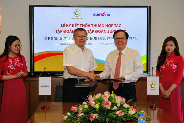 Le groupe vietnamien GFS signe un accord de cooperation avec le groupe chinois Sunward hinh anh 1