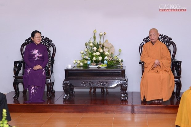 2562e anniversaire de Bouddha: Felicitations a des etablissements bouddhiques a Ho Chi Minh-Ville hinh anh 1