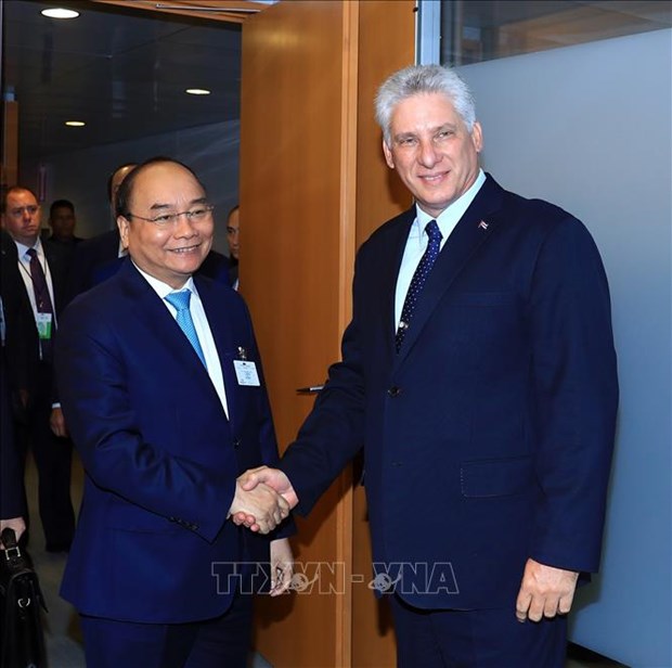 AG de l’ONU : le PM rencontre des dirigeants etrangers hinh anh 1