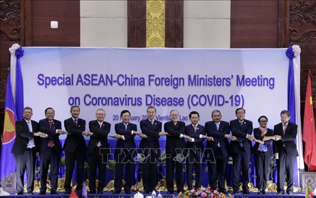 COVID-19 : Les ministres des Affaires etrangeres de l’ASEAN discutent des mesures anti-epidemiques hinh anh 2