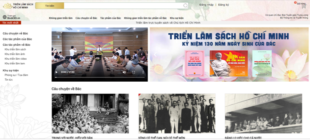 Une exposition de livres en ligne celebre le 130e anniversaire du President Ho Chi Minh hinh anh 1