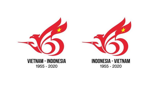 Logo marquant les liens diplomatiques Vietnam-Indonesie: un Vietnamien remporte le concours hinh anh 1