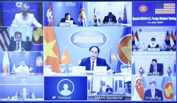 Les ministres des Affaires etrangeres ASEAN – Etats-Unis convenus de promouvoir la cooperation hinh anh 1