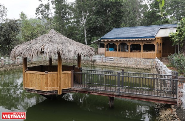 Une commune de Hanoi specialisee dans la construction en bambou hinh anh 1