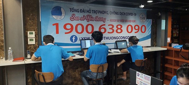 COVID-19 : un centre d’appel pour assistance mis en service a Ho Chi Minh-Ville hinh anh 1