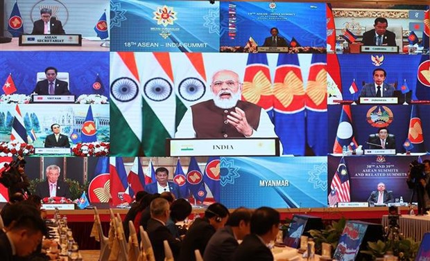 Le Premier ministre participe au 18e Sommet entre l’ASEAN et l’Inde hinh anh 1