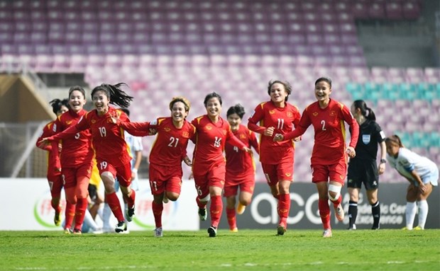 Le president salue la victoire de la selection feminine de football hinh anh 1