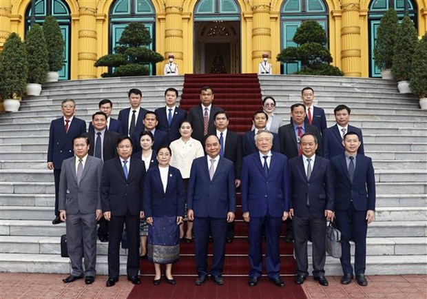 Le president vietnamien recoit la presidente de la Cour populaire supreme du Laos hinh anh 2