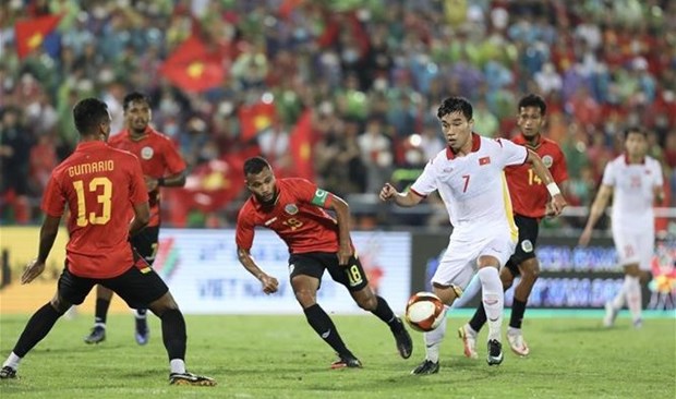 SEA Games 31- Football masculin : le Vietnam gagne 2-0 contre le Timor-Leste hinh anh 1
