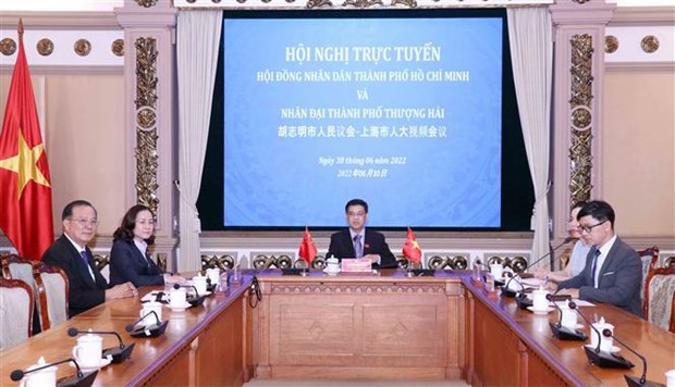 Ho Chi Minh-Ville et Shanghai (Chine) renforcent la cooperation entre leurs organes elus hinh anh 1