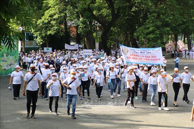 Marche pour les victimes de l’agent orange/dioxine a Ho Chi Minh-Ville hinh anh 1