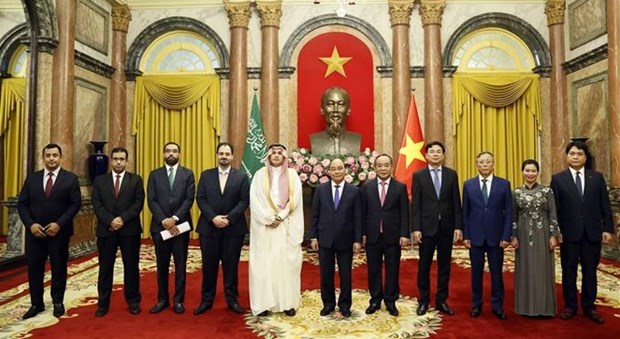 Le president recoit les ambassadeurs d’Arabie saoudite, d’Afrique du Sud et de Belgique hinh anh 2