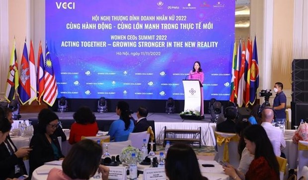 La vice-presidente Vo Thi Anh Xuan au Sommet des femmes chefs d’entreprise de l’ASEAN 2022 hinh anh 1