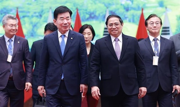 Le president de l'Assemblee nationale sud-coreenne termine sa visite officielle au Vietnam hinh anh 1