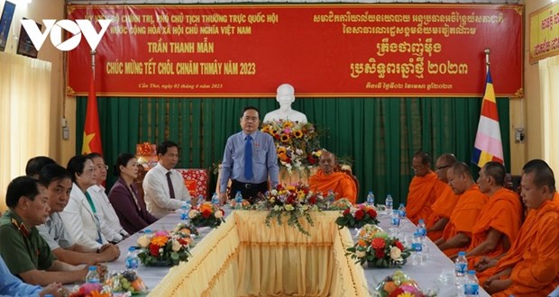 Chol Chnam Thmay: Tran Thanh Man presente ses vœux a la communaute khmere de Can Tho hinh anh 1