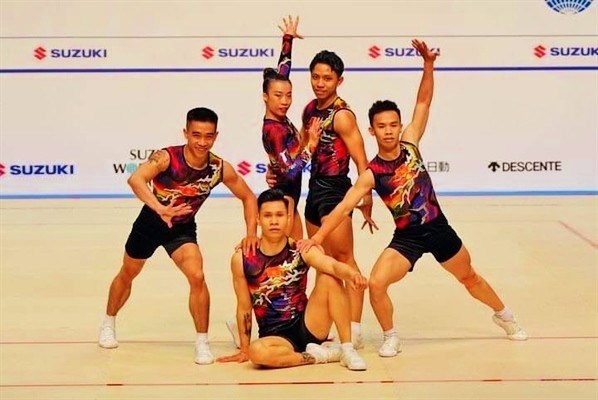 Le Vietnam remporte une medaille d’or au Championnat mondial d’aerobic Suzuki Cup 2023 hinh anh 1