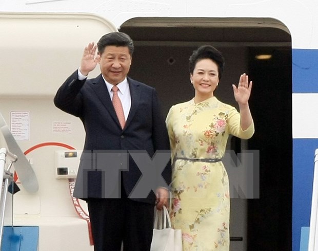 Le secretaire general du Parti communiste et president chinois entame sa visite d'Etat au Vietnam hinh anh 1