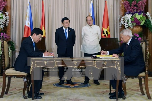 Vietnam et Philippines publient une declaration conjointe de partenariat strategique hinh anh 1