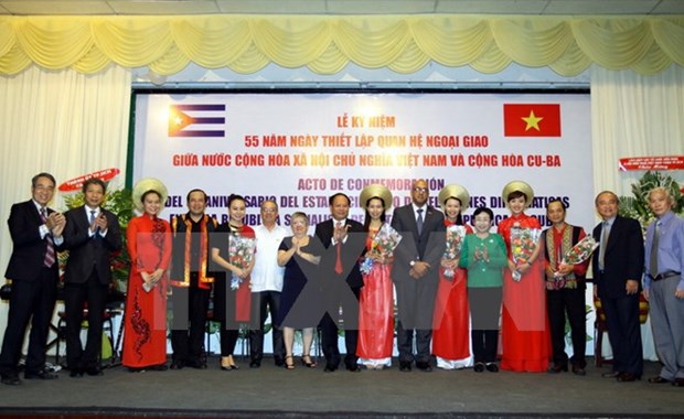 Celebration du 55e anniversaire des relations diplomatiques Vietnam-Cuba a HCM-Ville hinh anh 1