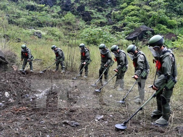 Vietnam et Chine cooperent dans le deminage a la frontiere hinh anh 1