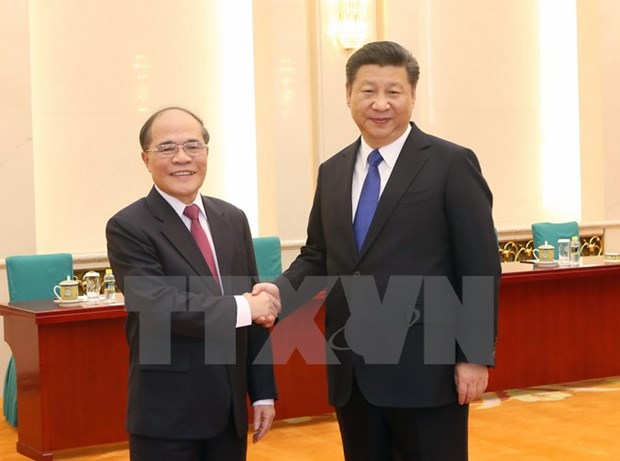 Le president de l’AN vietnamienne recu par le president chinois hinh anh 1