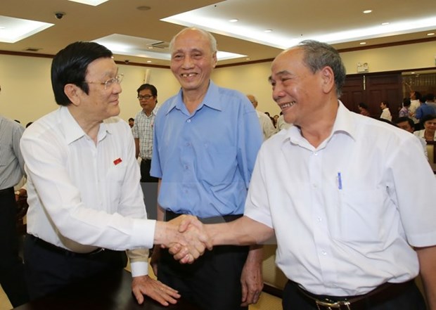 Le chef de l'Etat rencontre l’electorat de Ho Chi Minh-Ville hinh anh 1