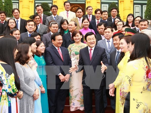 Nouvelle ruralite: echanges entre le president et des responsables de Cu Chi hinh anh 1