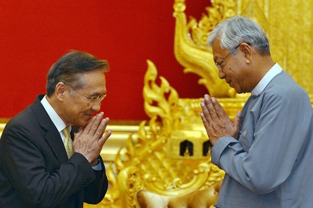 Myanmar et Thailande s'engagent a promouvoir leur cooperation bilaterale hinh anh 1