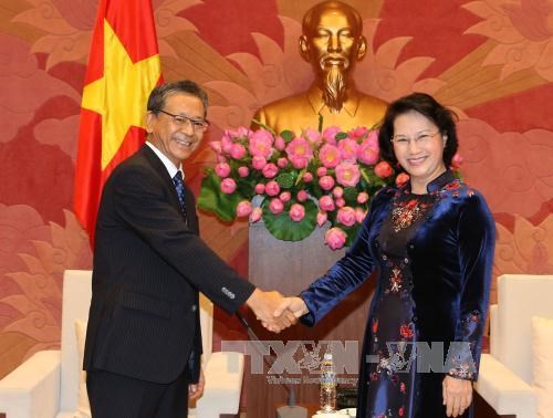 Nguyen Thi Kim Ngan recoit les ambassadeurs russe, japonais et cubain hinh anh 2