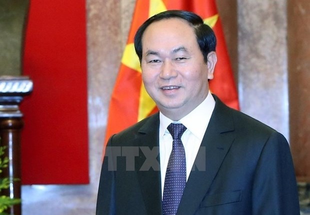 Le president du Vietnam commence sa visite d'Etat au Laos et au Cambodge hinh anh 1