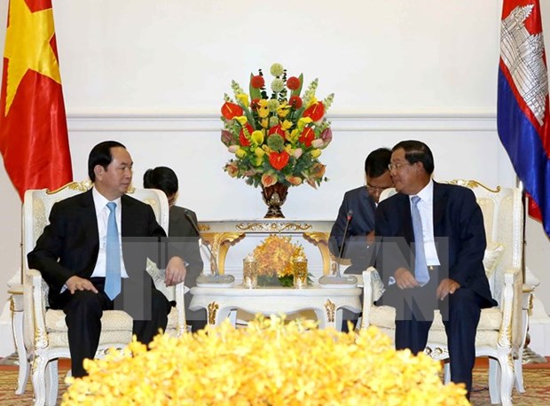 Le president du Vietnam rencontre des dirigeants cambodgiens hinh anh 3