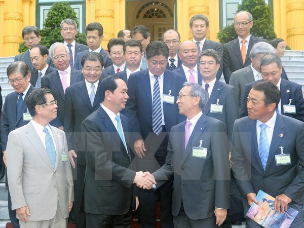 Des dirigeants vietnamiens recoivent une delegation du Comite economique Japon-Vietnam hinh anh 1