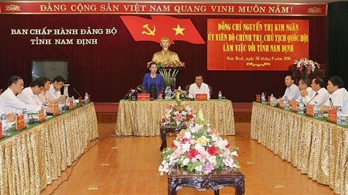 Nguyen Thi Kim Ngan travaille avec les autorites de Nam Dinh hinh anh 1