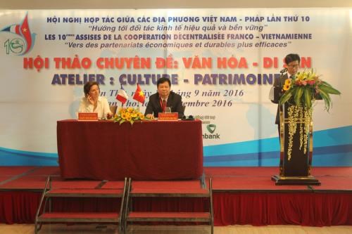 Cooperation decentralisee franco-vietnamienne dans l'urbanisation et le patrimoine hinh anh 1